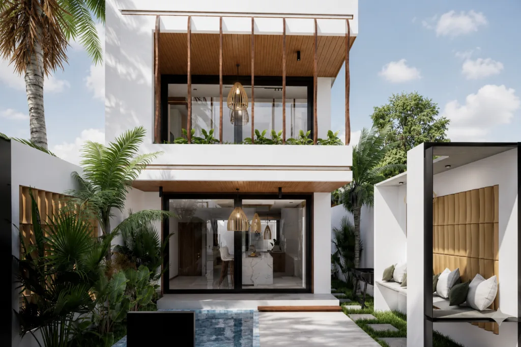 Terrasse et jardin - vue 2